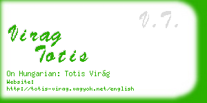 virag totis business card